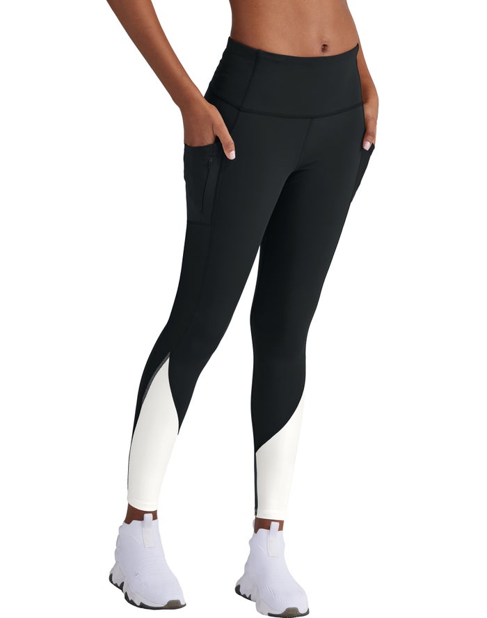 Champion Womens Leggings NZ - Absolute 7/8 Black ( 6518-KURHZ )